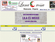 Tablet Screenshot of pizzerialunarossa.org